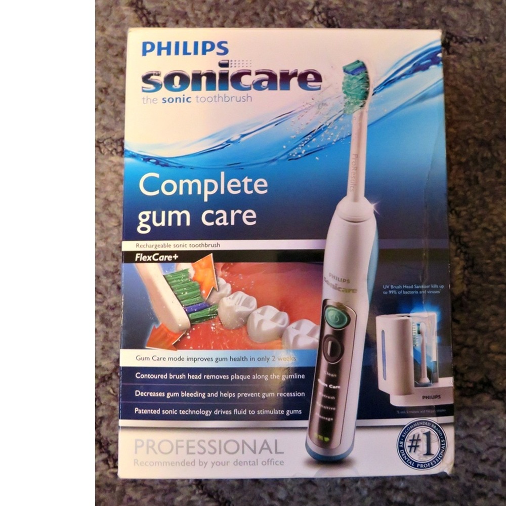 New Philips Sonicare Complete Gum Care Flex Care Plus Rechargeable Toothbrush